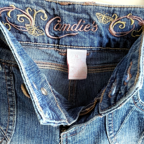 Candie's Button-Accent Denim Bermuda Shorts - Picture 6 of 16